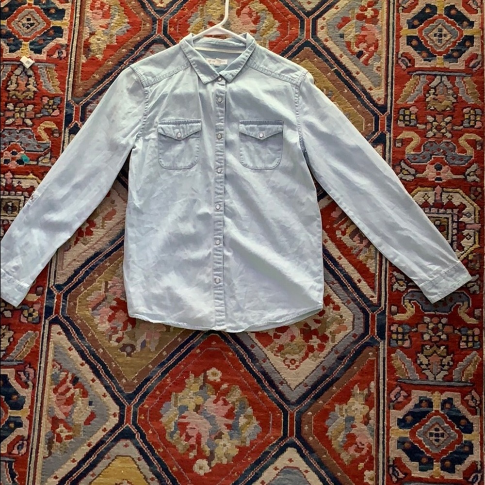 girls size 16 button jean shirt!